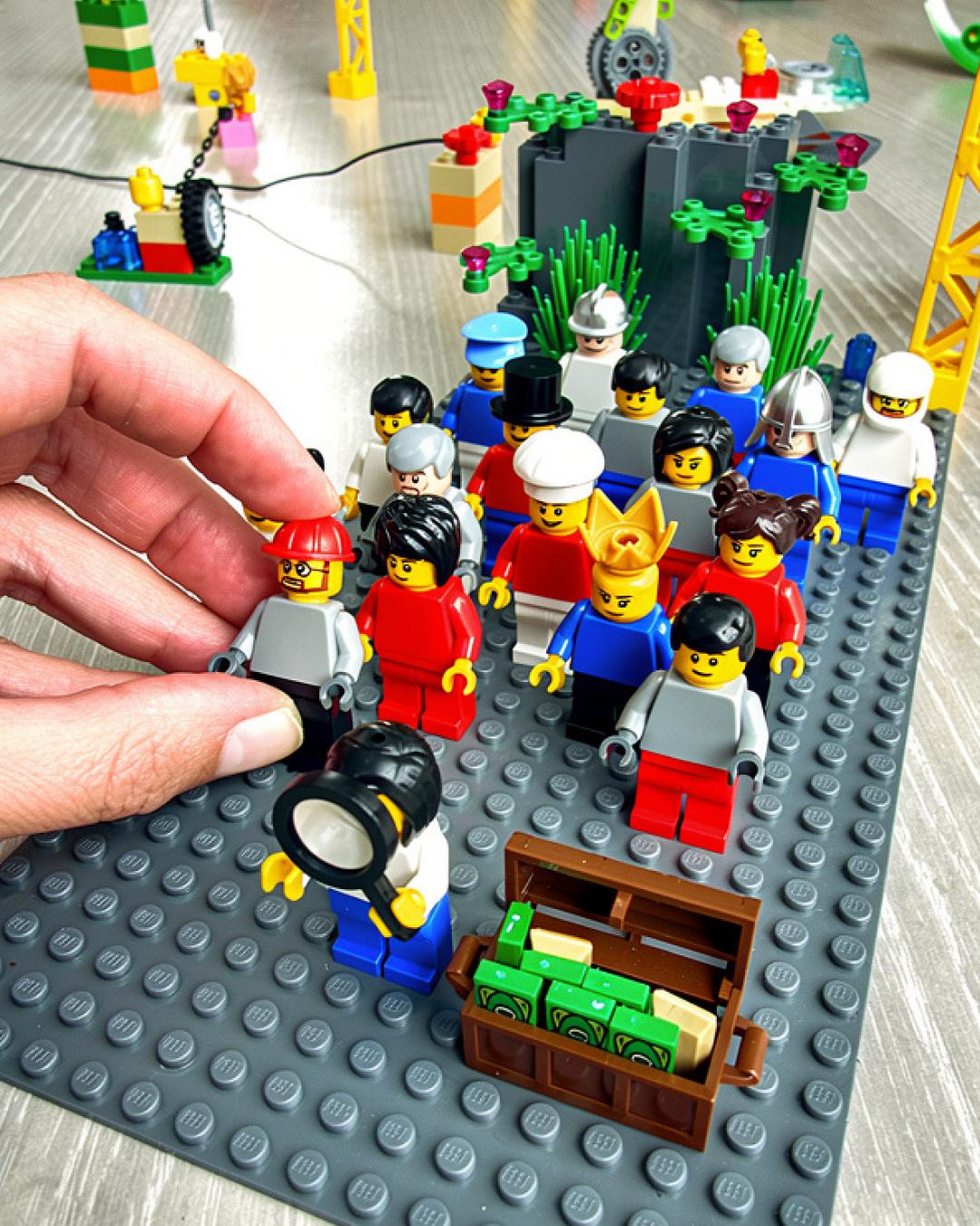 Construction LEGOⓇ SERIOUS PLAYⓇ lors d'un atelier à Bourges sur la définition d'un profil acheteur ou client.