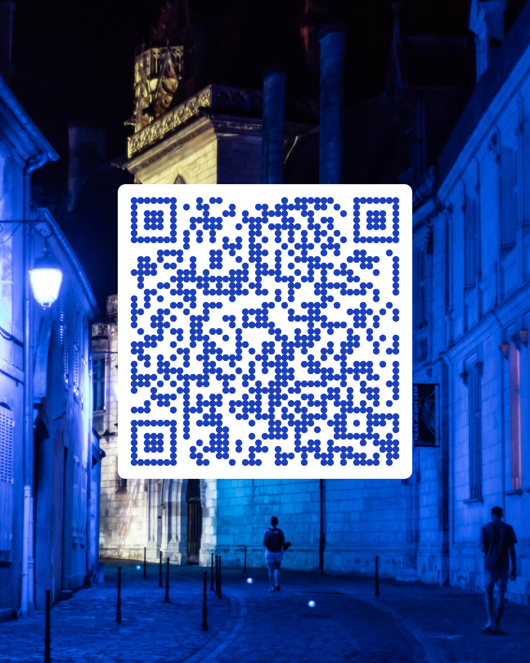 QR Code de la page 'Nuits lumière' pour permettre le partage de celle-ci à ses proches tout au long du parcours.